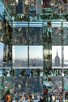 One Vanderbilt building, mirrors and downtown view of Manhattan, New York City, USA