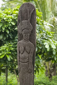 Vanuatu, Tanna Island, Lamnatu, Native Lava Stone Carvings