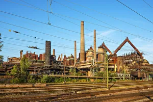 Saar Valley Prints: Vaolklingen ironworks, UNESCO World Heritage, Vaolklingen, Saarland, Germany