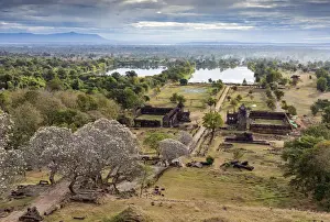 Steep Prints: Vat Phou or Wat Phu, a ruined Khmer temple complex in southern Laos, Champasak Province