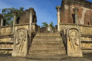 Polonnaruwa Prints: Vatadage, Quadrangle, Polonnaruwa (UNESCO World Heritage Site), North Central Province