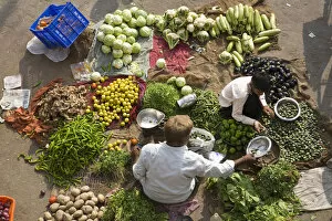 Vegetable Market, Tripolia Bazaar, Jaipur, Rajasthan, India