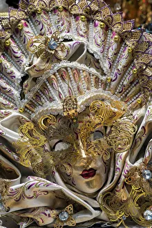 Shop Prints: Venetian carnival mask, Venice, Veneto, Italy