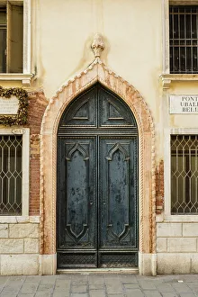 Venetian doorway, Venice, Veneto, Italy