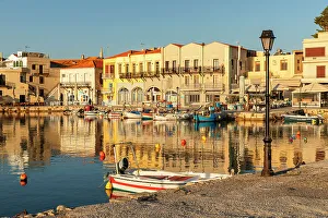 Images Dated 13th June 2023: Venetian harbor, Rethymno, Crete, Greece