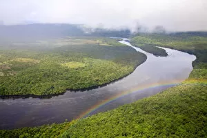 Images Dated 8th February 2011: Venezuela, Aerial view of Canaima National Park