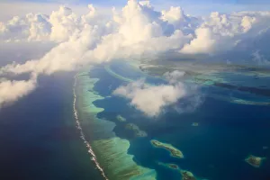 Venezuela, Aerial view of Los Roques
