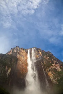 Venezuela, Guayana, Canaima National Park, View of Angel Falls from Mirador Laime