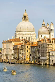 Images Dated 14th September 2016: Venice, Veneto, Italy. Buildings and boats in the canals