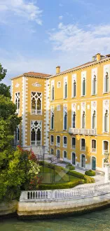 Images Dated 14th September 2016: Venice, Veneto, Italy. Buildings and gondola. Istituto Veneto di Scienze Lettere ed Arte