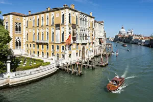 Accademia Gallery: Venice, Veneto, Italy. Grand Canal and Santa Maria della Salute church from the Grand Canal