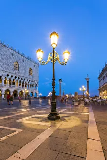 Images Dated 14th September 2016: Venice, Veneto, Italy. San Marco Square at night