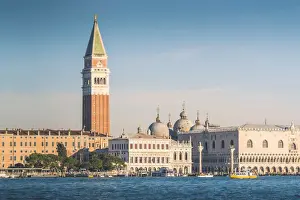 Venice, Veneto, Italy. St Marks Square and Doges palace