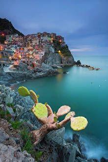 Blue Hour Prints: Vernazza, Cinque Terre, Liguria, italy