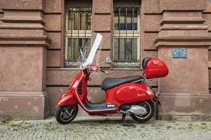 Moped Prints: Vespa moped, Berlin, Germany