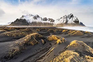 Viking Prints: Vestrahorn beach, Hofn, East Iceland, Iceland, Europe