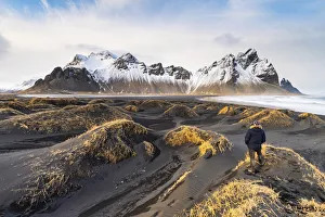 Sea Stacks Prints: Vestrahorn beach, Hofn, East Iceland, Iceland, Europe