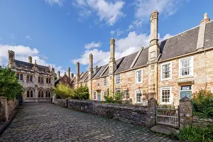 Wells Prints: Vicar's Close, Wells, Somerset, England, UK