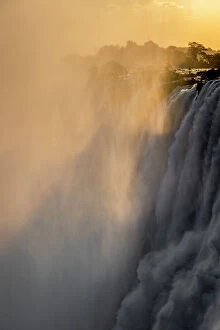 : Victoria Falls at sunset, Livingstone, Zambia