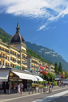 5 Star Hotel Prints: Victoria Jungfrau Grand Hotel, Interlaken, Canton of Bern, Switzerland