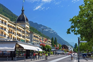 5 Star Hotel Prints: Victoria Jungfrau Grand Hotel, Interlaken, Canton of Bern, Switzerland