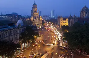 Bombay Prints: Victoria terminus or Chhatrapati Shivaji terminus (CST), Mumbai (Bombay), India