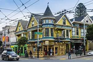 Victorian house in Masonic Street, Haight-Ashbury district, San Francisco, California
