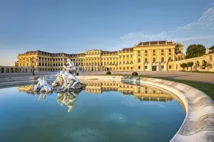 Vienna, Austria, Europe. The Schonbrunn Palace at sunrise