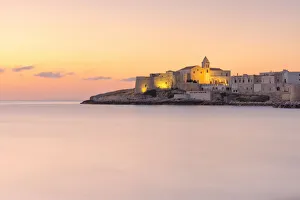 Adriatic Sea Gallery: Vieste historical centre, during a warm summer sunrise, municipality of Vieste