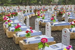 Vietnam, DMZ Area, Quang Tri Province, Cam Lo, North Vietnamese Military cemetery
