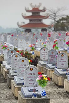 Images Dated 23rd October 2015: Vietnam, DMZ Area, Quang Tri Province, Cam Lo, North Vietnamese Military cemetery