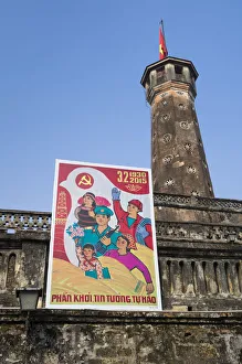 North Vietnam Prints: Vietnam, Hanoi, The Flag Tower