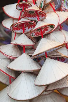 Images Dated 30th March 2011: Vietnam, Hanoi, Souvenir Conical Hats