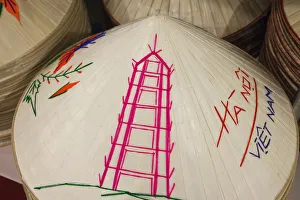Images Dated 30th March 2011: Vietnam, Hanoi, Souvenir Conical Hats