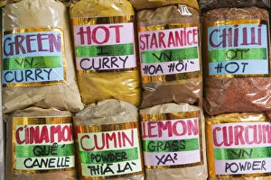 Images Dated 30th March 2011: Vietnam, Hanoi, Spices for Sale