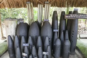 Saigon Gallery: Vietnam, Ho Chi Minh City, Cu Chi Tunnels, Exhibit of Unexploded American Munitions