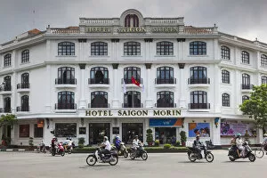 Images Dated 23rd October 2015: Vietnam, Hue, historic Hotel Saigon Morin, exterior