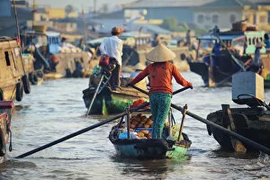 Images Dated 7th May 2014: Vietnam, Mekong Delta, Can Tho, Cai Rang Floating Market