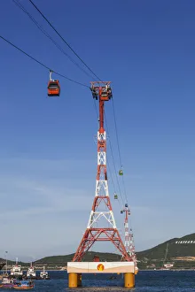Images Dated 17th January 2013: Vietnam, Nha Trang, Vinpearl Resort Cable Car
