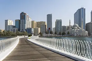 Sharjah Prints: View from Al Noor Island, Sharjah, United Arab Emirates