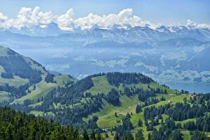 Images Dated 4th October 2013: View towards the alps on top of Mount Rigi, Switzerland, North-Eastern Swiss Alps, Europe