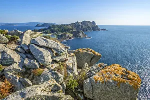 Galicia Prints: View from Alto do Principe, Islas Cies, Vigo, Pontevedra, Galicia, Spain