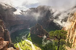 Images Dated 24th July 2019: View from Angels landing Zion National Park, Utah, USA