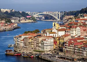Images Dated 7th March 2019: View towards Arrabida Bridge, Porto, Portugal