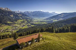 Salzburg State Prints: View from the Asitzkopf to the Leogang Valley, Salzburger Land, Austria
