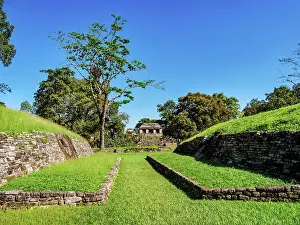 Ball Court Prints: View over the Ball Court towards the North Group