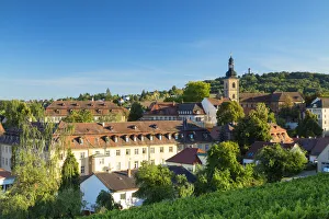 Traditional Building Prints: View of Bamberg (UNESCO World Heritage Site), Bavaria, Germany