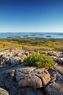 Bar Harbor Prints: View towards Bar Harbour, Cadillac Mountain
