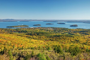 Bar Harbor Prints: View towards Bar Harbour, Cadillac Mountain