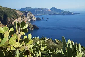 View from Belvedere Quattrocchi, Lipari, Aeolian Islands, UNESCO World Heritage Site